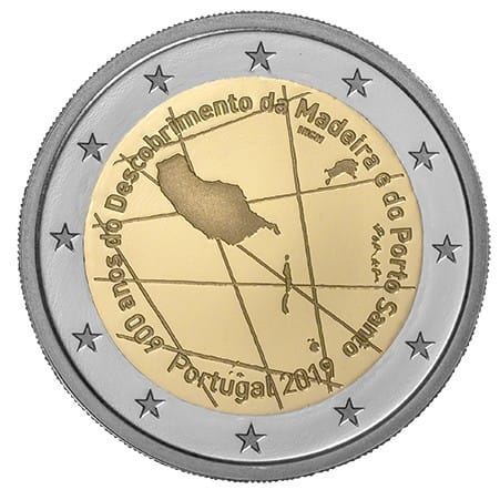 Portugal 2 Euromunt 2019 “Ontdekking van Madeira en Porto Santo"