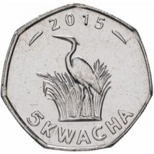 Malawi 5 Kwacha 2018 ”Afgebeeld een Reiger"