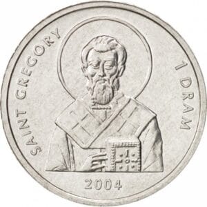 Nagormo-Karabakh 1 Dram 2004 “Afgebeeld Paus Sint Gregorius"
