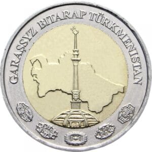 Turkmenistan 2 Manat 2010 “Onafhankelijkheidsmonument”